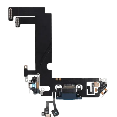 Charging Port Flex Cable For iPhone 12 Mini (Used OEM Pull) (Blue)