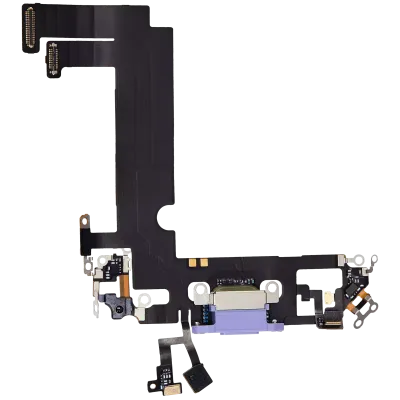 Charging Port Flex Cable For iPhone 12 Mini (Used OEM Pull) (Purple)