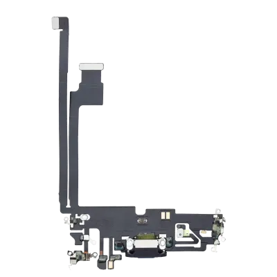 Шлейф зарядки для iPhone 12 Pro Max (Premium) (графітовий)