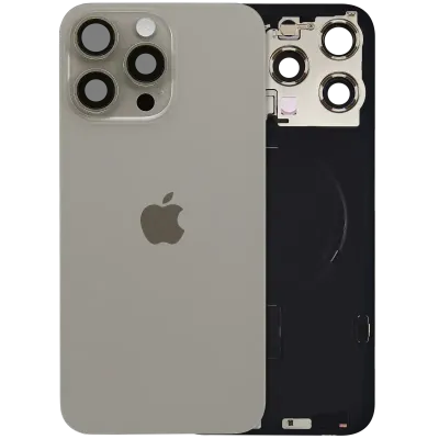 Back Glass with MagSafe Magnet & NFC & Flashlight Flex For iPhone 15 Pro Max (Genuine OEM) (Natural Titanium)
