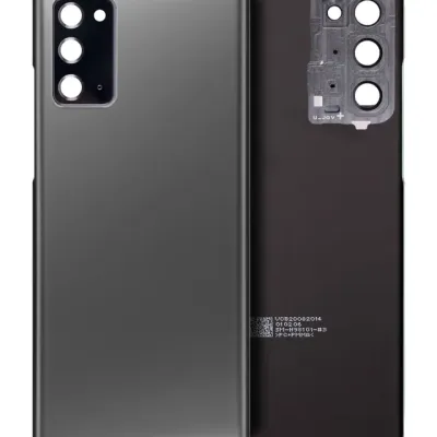 Back Cover Glass With Camera Lens For Samsung Galaxy Note 20 5G (No Logo) (Aftermarket Plus) (Mystic Gray)