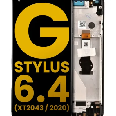 LCD Assembly With Frame For Motorola Moto G Stylus 6.4" (XT2043 / 2020) (Refurbished) (Mystic Indigo)