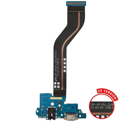 Charging Port Flex Cable With Headphone Jack For Samsung Galaxy A51 5G (A516U / 2020) (US Verizon) (Used OEM Pull)