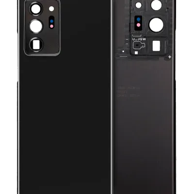 Задня кришка зі склом камери для Samsung Galaxy Note 20 Ultra (No Logo) (Aftermarket Plus) (Mystic Black)