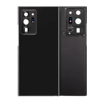 Задня кришка зі склом камери для Samsung Galaxy Note 20 Ultra (No Logo) (Aftermarket Plus) (Mystic Black)
