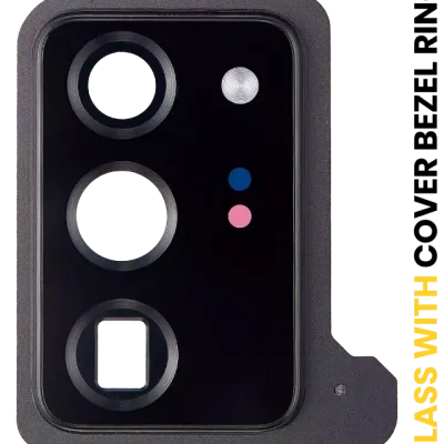 Back Camera Lens With Cover Bezel Ring For Samsung Galaxy Note 20 Ultra (Mystic Black)