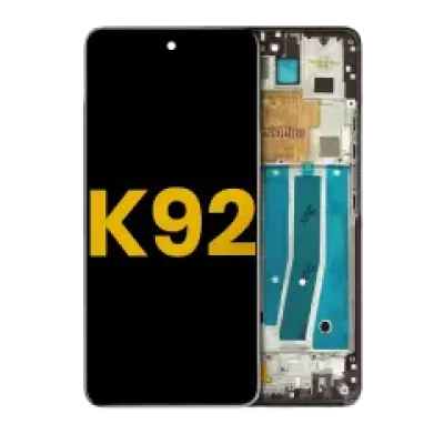Дисплейний модуль з рамкою для LG K92 5G (Refurbished) (Titan Gray)
