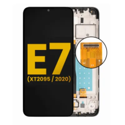 Дисплейний модуль (LCD) з рамкою для Motorola Moto E7 (XT2095 / 2020) (Refurbished) (всі кольори)