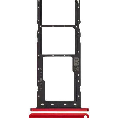 Dual Sim Card Tray For Motorola Moto E6S (XT2053 / 2020) (Sunrise Red)