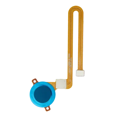 Fingerprint Reader With Flex Cable For Motorola Moto E6 Play (XT2029 / 2019) (Turquoise Blue)