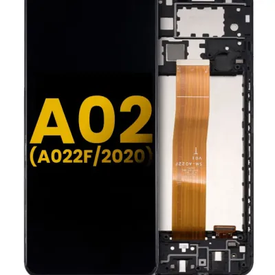 Дисплейний модуль (LCD) з рамкою для Samsung Galaxy A02 (A022F / 2020) (Refurbished) (усі кольори)