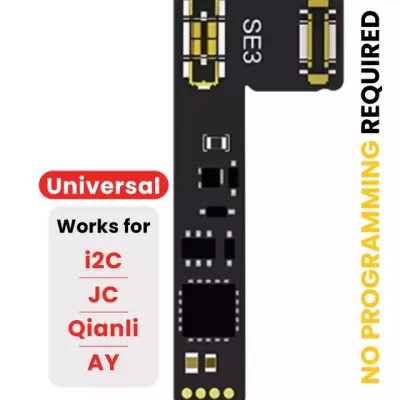 Pre-Programmed Universal Battery Tag-On Flex Cable (Soldering Not Required) For IPhone SE (2022) (With I2C, JCID, Qianli)