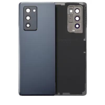 Задня кришка зі склом камери для Samsung Galaxy Z Fold 2 5G (Aftermarket Plus) (Mystic Black)