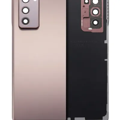 Back Cover Glass With Camera Lens For Samsung Galaxy Z Fold 2 5G (Aftermarket Plus) (Mystic Bronze)