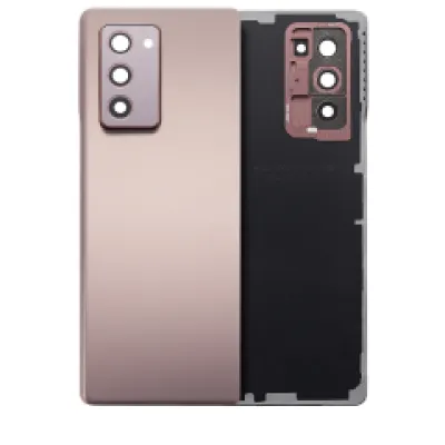 Задня кришка зі склом камери для Samsung Galaxy Z Fold 2 5G (Aftermarket Plus) (Mystic Bronze)