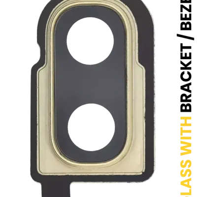 Back Camera Lens With Bracket / Bezel For Samsung Galaxy Z Flip 4G (F700) / Z Flip 5G (F707) (Mirror Gold）