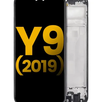 Дисплейний модуль (LCD) з рамкою для Huawei Y9 (2019) (Refurbished) (Midnight Black)