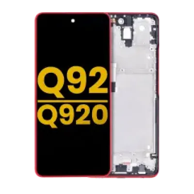 Дисплейний модуль (LCD) з рамкою для LG Q92 5G / Q920 (Refurbished) (червоний)