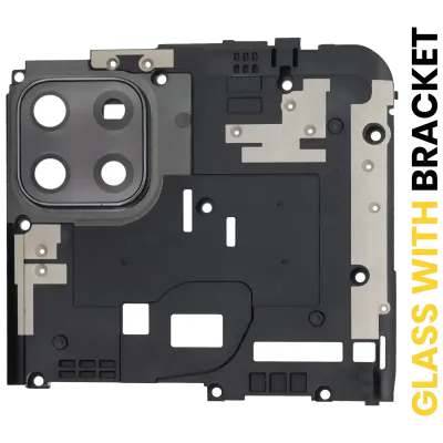 Скло камери з кріпленням для Motorola Moto G 5G (XT2113-3 / 2020) / One 5G Ace (XT2113-1/2 / 2021) (Volcanic Gray)