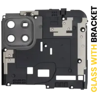 Скло камери з кріпленням для Motorola Moto G 5G (XT2113-3 / 2020) / One 5G Ace (XT2113-1/2 / 2021) (Volcanic Gray)