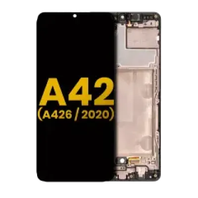 Дисплейний модуль (OLED) з рамкою для Samsung Galaxy A42 5G (A426 / 2020) (Refurbished) (Prism Dot Black)