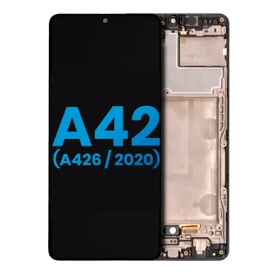 Дисплейний модуль (LCD) з рамкою (без сканера відбитків) для Samsung Galaxy A42 5G (A426 / 2020) (Aftermarket: Incell) (All Colors)