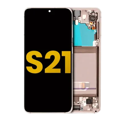 OLED Assembly With Frame For Samsung Galaxy S21 5G (Refurbished) (Phantom White)