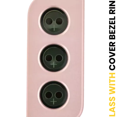 Скло камери з рамкою для Samsung Galaxy S21 (Phantom Pink)