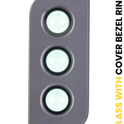 Скло камери з рамкою для Samsung Galaxy S21 5G (Phantom Gray)