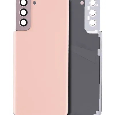 Задня кришка зі склом камери для Samsung Galaxy S21 Plus (No Logo) (Aftermarket Plus) (Phantom Pink)