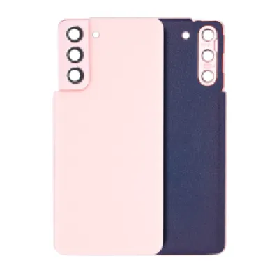 Задня кришка зі склом камери для Samsung Galaxy S21 5G (No Logo) (Aftermarket Plus) (Phantom Pink)