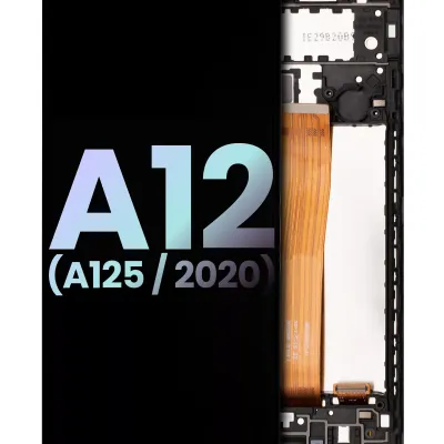 Дисплейний модуль з рамкою для Samsung Galaxy A12 (A125 / 2020) (Service Pack) (Усі кольори)