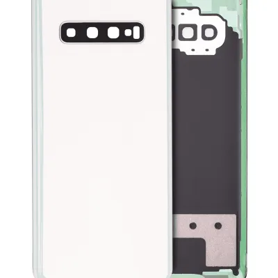 Задня кришка зі скло камери для Samsung Galaxy S10 Plus (Service Pack) (Ceramic White)
