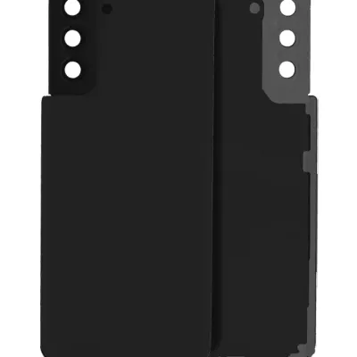 Задня кришка зі скло камери для Samsung Galaxy S21 Plus (No Logo) (Aftermarket Plus) (Phantom Black)