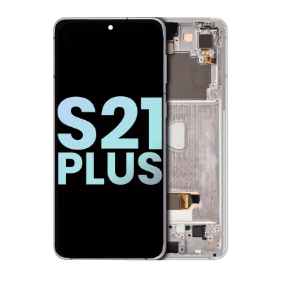 Дисплейний модуль (OLED) з рамкою для Samsung Galaxy S21 Plus 5G (Service Pack) (Phantom Silver)
