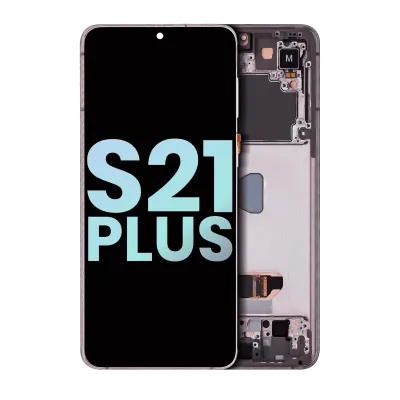 Дисплейний модуль (OLED) з рамкою для Samsung Galaxy S21 Plus 5G (Service Pack) (Phantom Violet / Pink / Gold)