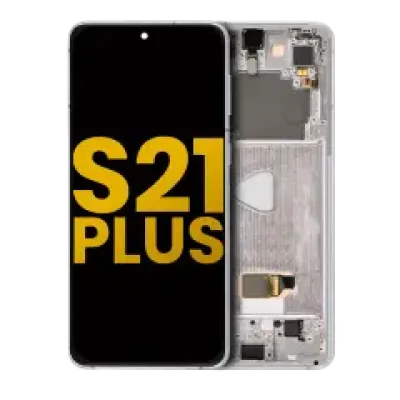 Дисплейний модуль (OLED) з рамкою для Samsung Galaxy S21 Plus 5G (Refurbished) (Phantom Silver)