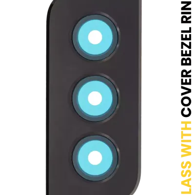 Скло основної камери з рамкою для Samsung Galaxy S21 Plus (Phantom Black)