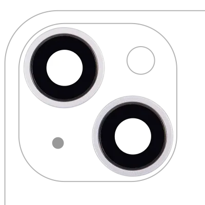 Back Camera Lens With Bracket & Bezel For iPhone 14 / 14 Plus (2 Piece Set) (Aftermarket Plus) (Purple)