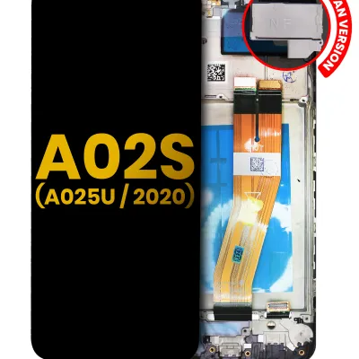 Дисплейний модуль (LCD) з рамкою для Samsung Galaxy A02S (A025U / 2020) (US Version) (Refurbished) (всі кольори)