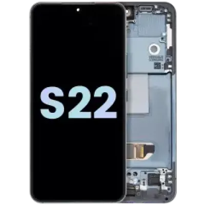 Дисплейний модуль (OLED) з рамкою для Samsung Galaxy S22 5G (Service Pack) (зелений)