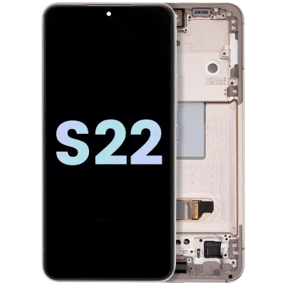 Дисплейний модуль (OLED) з рамкою для Samsung Galaxy S22 5G (Service Pack) (фіолетовий)