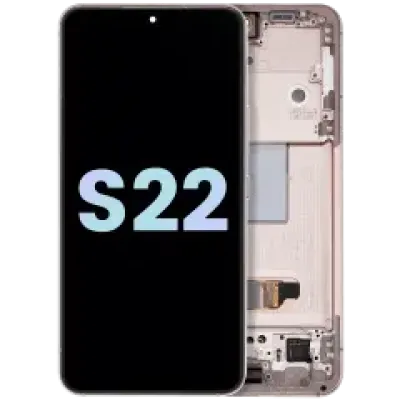 Дисплейний модуль (OLED) з рамкою для Samsung Galaxy S22 5G (Service Pack) (фіолетовий)
