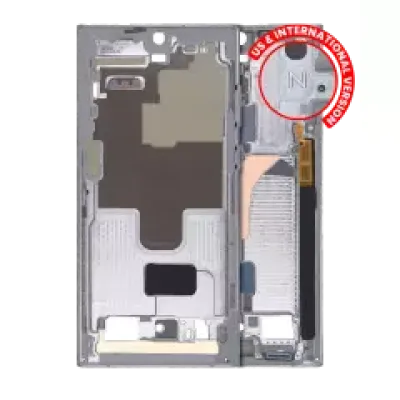 Рамка корпусу для Samsung Galaxy S22 Ultra 5G (US & International Version) (графітова)