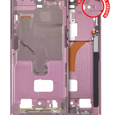 Рамка корпусу для Samsung Galaxy S22 Ultra 5G (US & International Version) (Burgundy)