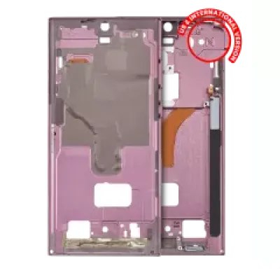 Рамка корпусу для Samsung Galaxy S22 Ultra 5G (US & International Version) (Burgundy)