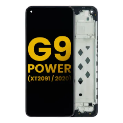 Дисплейний модуль (LCD) з рамкою для Motorola Moto G9 Power (XT2091 / 2020) (Refurbished) (всі кольори)