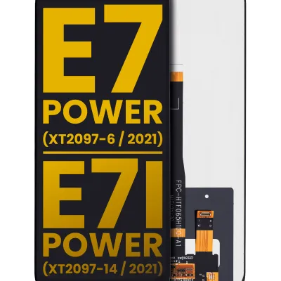 Дисплейний модуль (LCD) без рамки для Motorola Moto E7 Power (XT2097-6 / 2021) (Refurbished) (чорний)