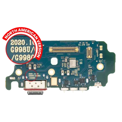 Плата зарядки з читачем SIM для Samsung Galaxy S21 Ultra 5G (G998U) (US Version) (Premium)