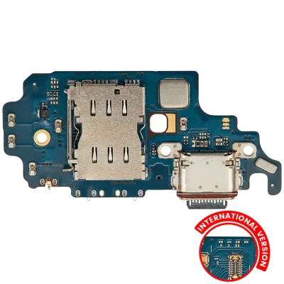 Плата зарядки з читачем SIM для Samsung Galaxy S21 Ultra 5G (G998B) (International Version) (Premium)